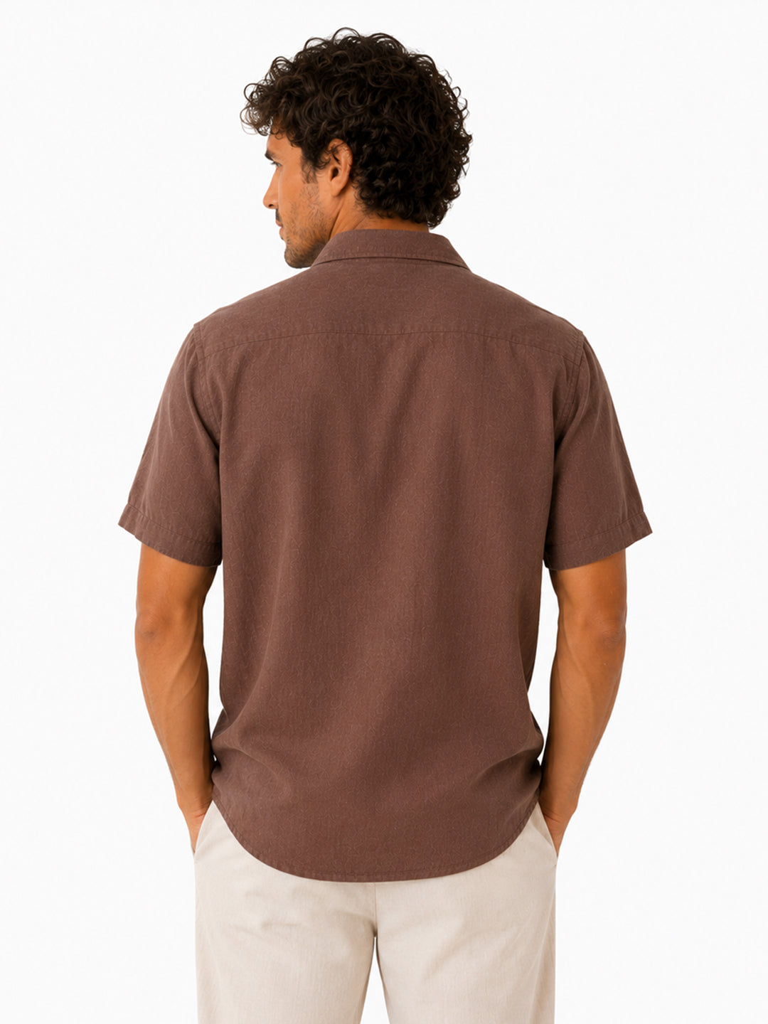 Driftwood Brown Linen Shirt