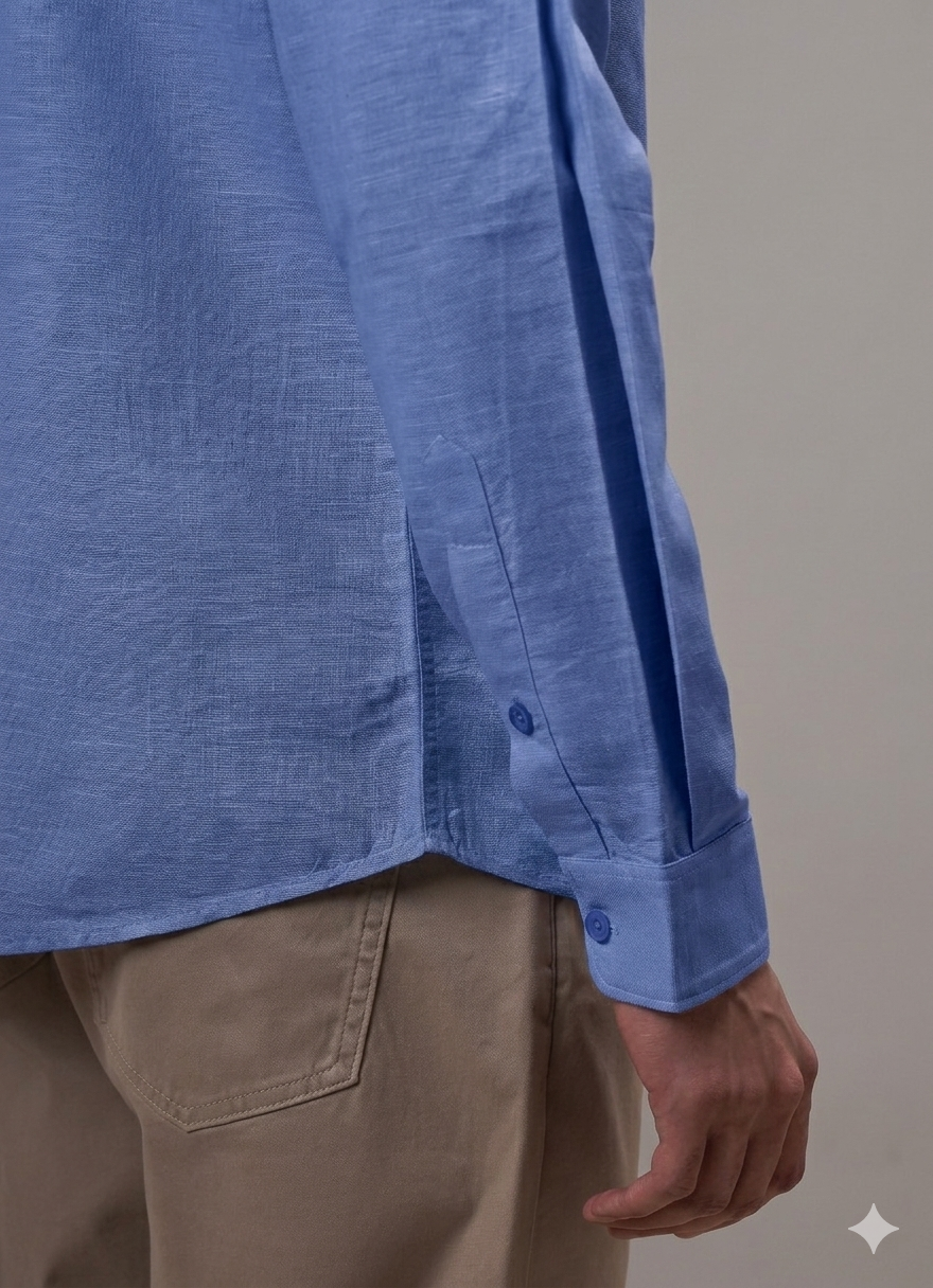Coastal Denim Linen Shirt