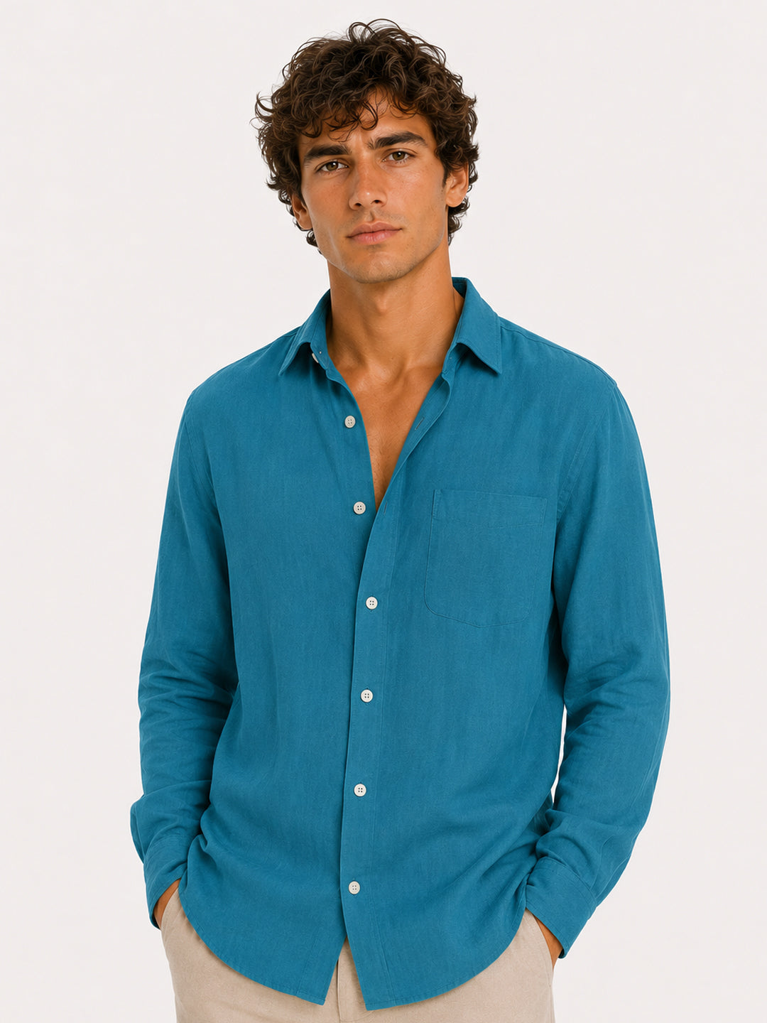 Amalfi Cove Linen Shirt