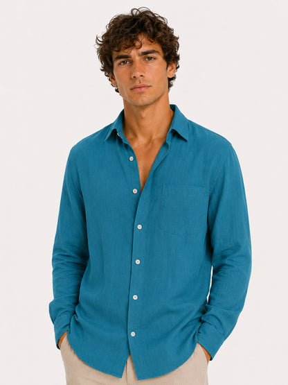 Amalfi Cove Linen Shirt
