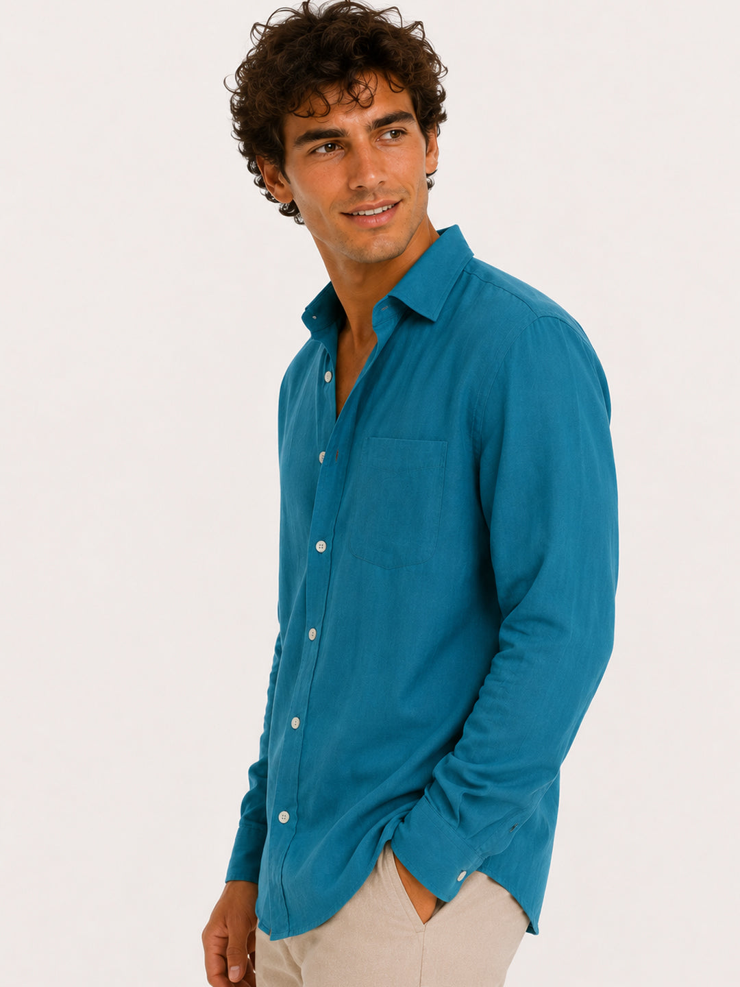 Amalfi Cove Linen Shirt