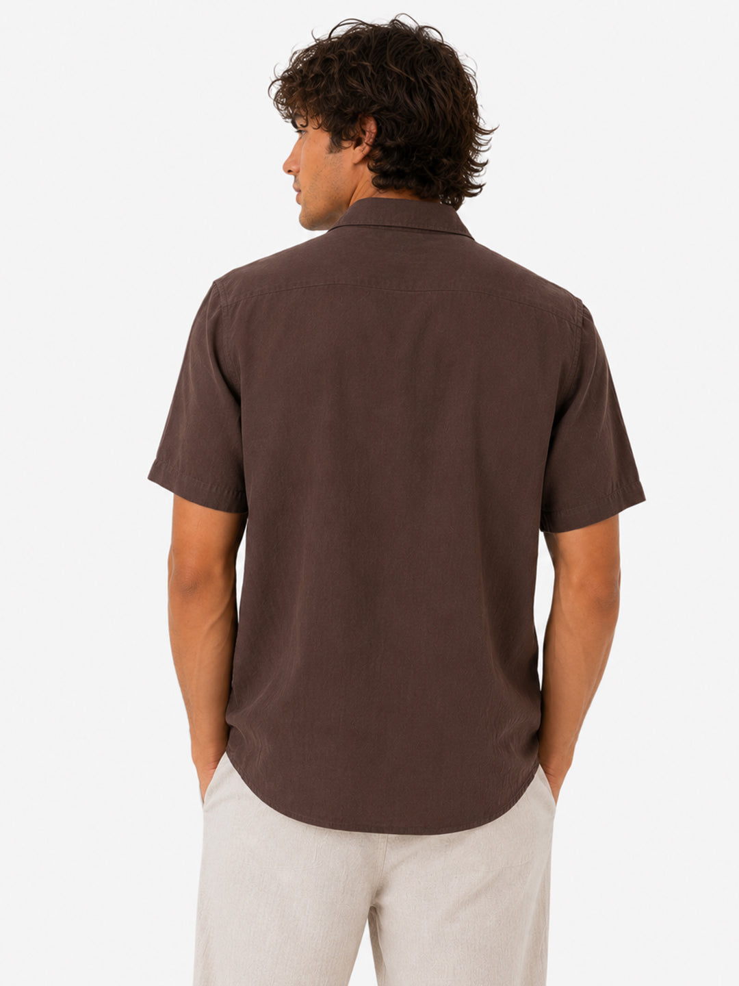 Florence Mocha Linen Shirt