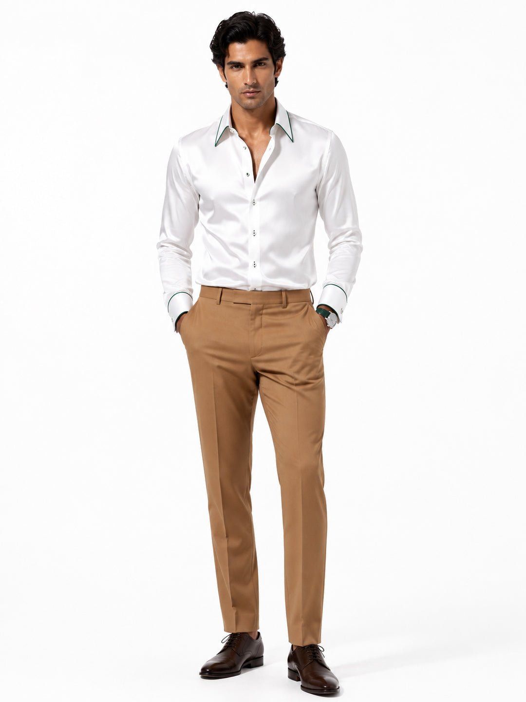 Ponderosa Piping Premium Soft Satin Party Shirt