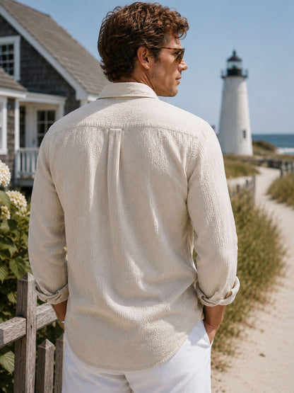 Sand Dollar Seersucker Shirt