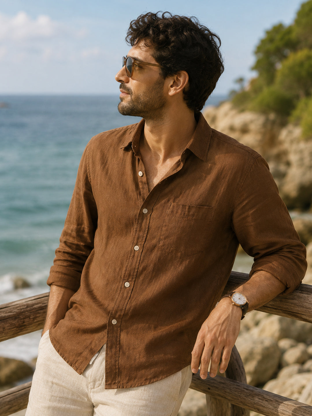 Havana Earth Linen Shirt