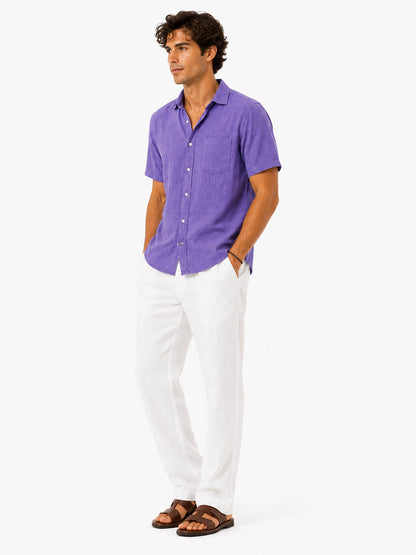 Lavender Coast Linen Shirt