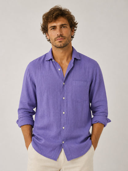 Lavender Coast Linen Shirt