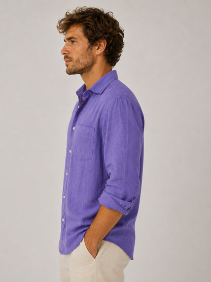 Lavender Coast Linen Shirt