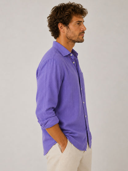 Lavender Coast Linen Shirt