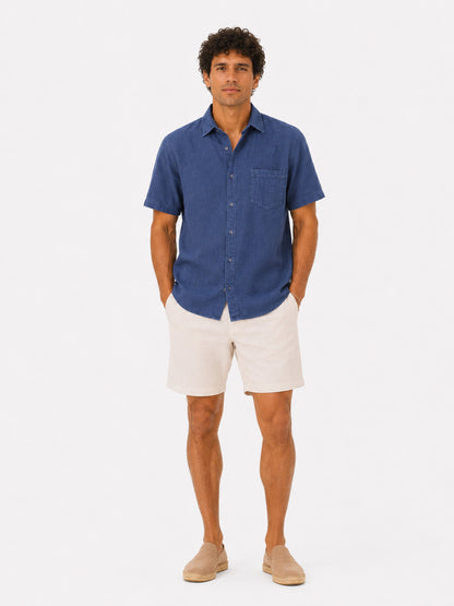Midnight Harbour Linen Shirt
