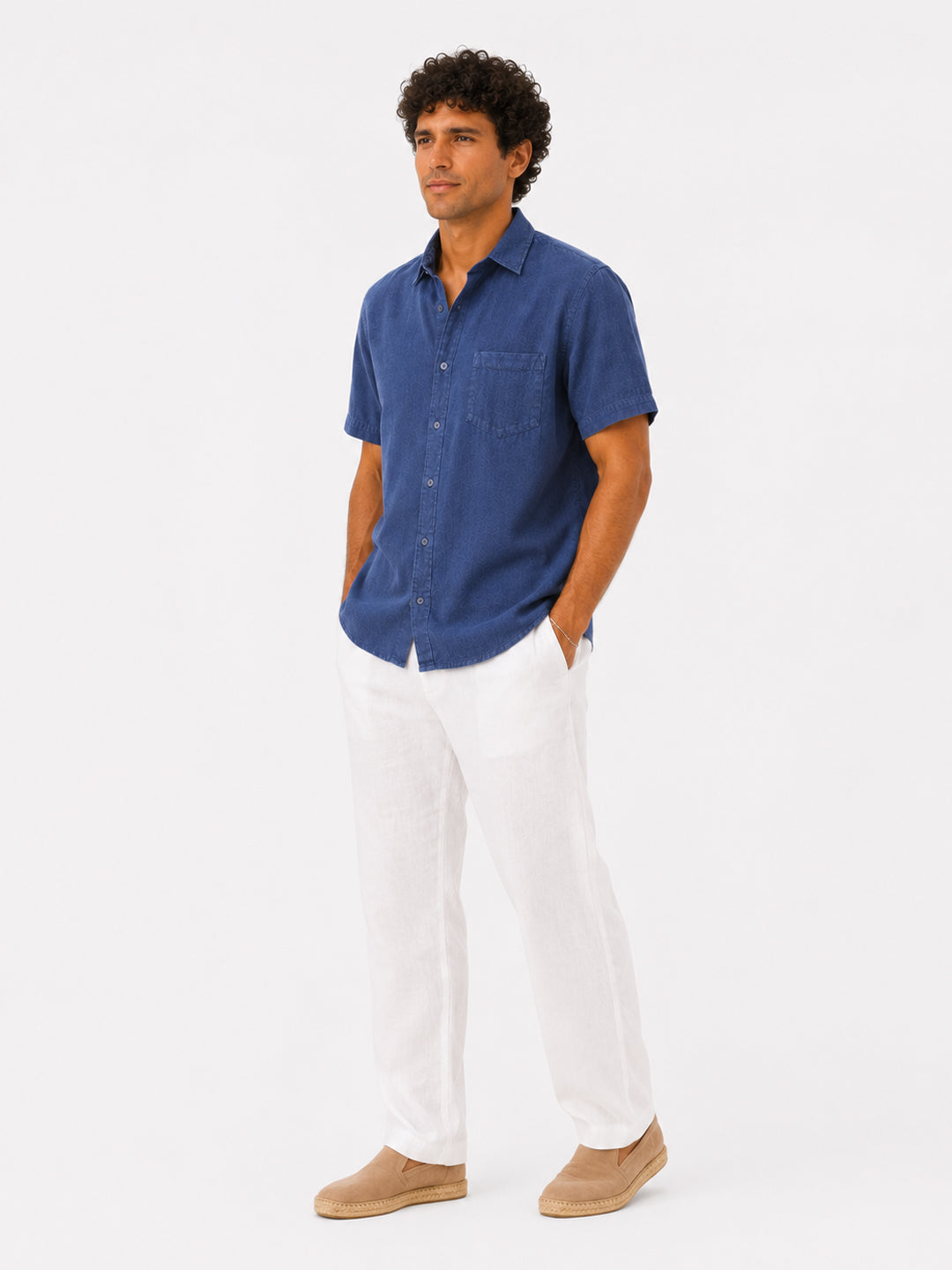 Midnight Harbour Linen Shirt