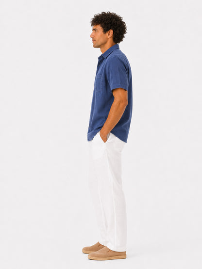 Midnight Harbour Linen Shirt