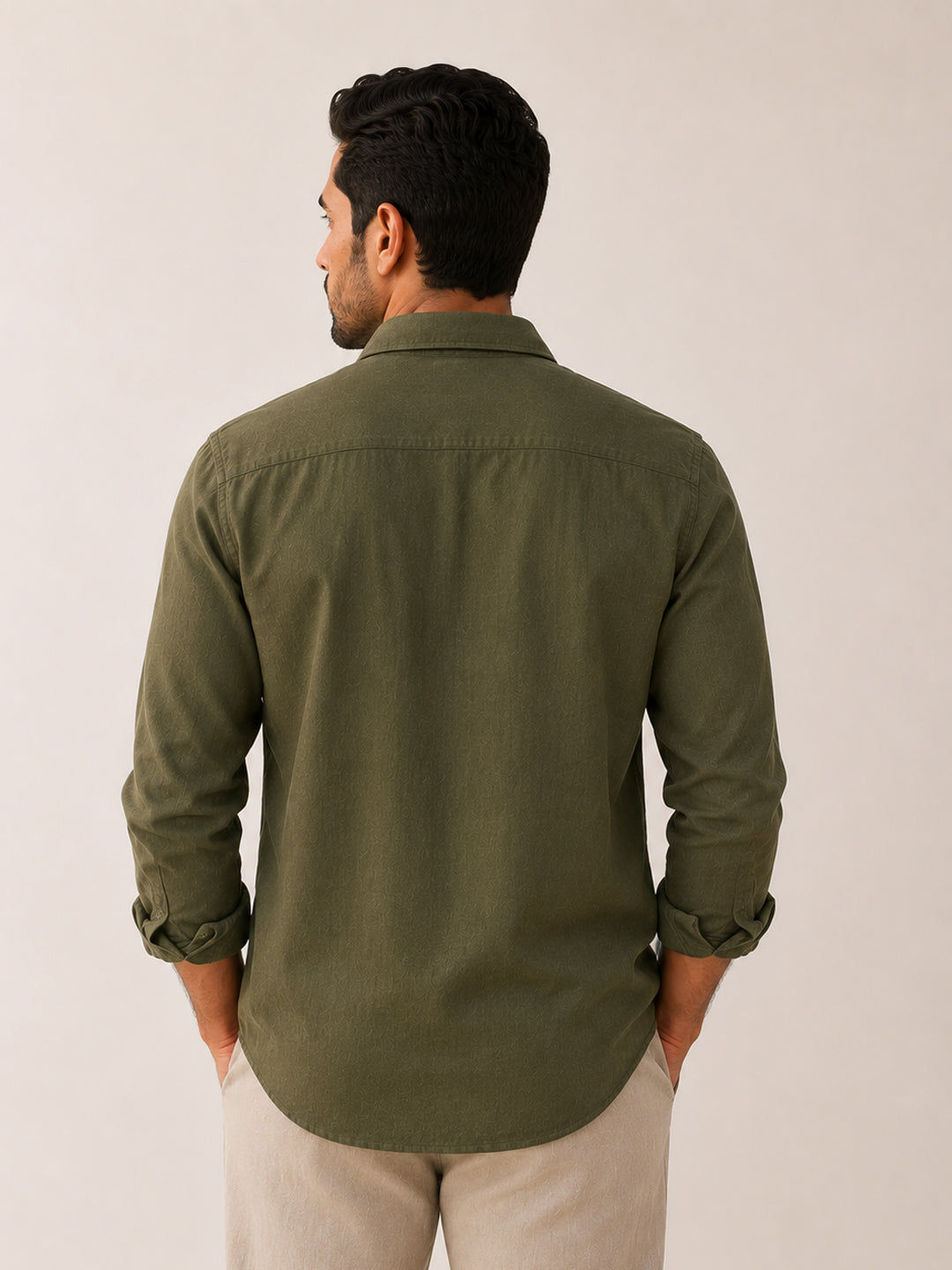 Tuscan Olive Linen shirt