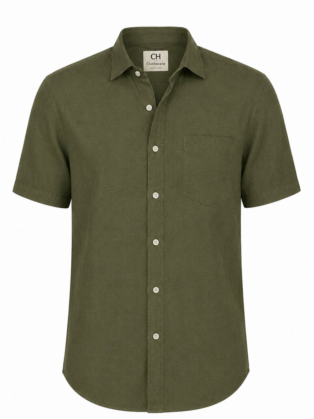 Tuscan Olive Linen shirt