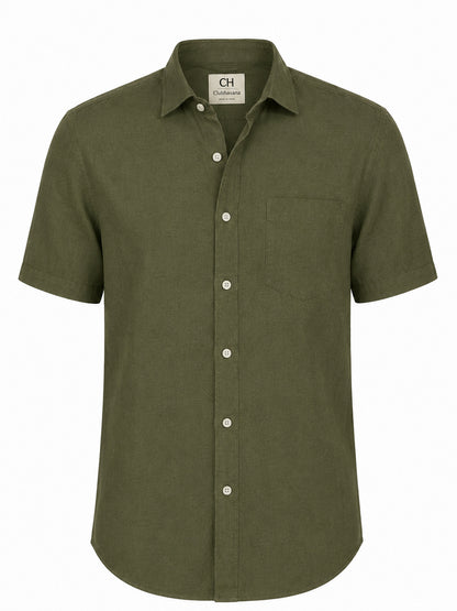 Tuscan Olive Linen shirt