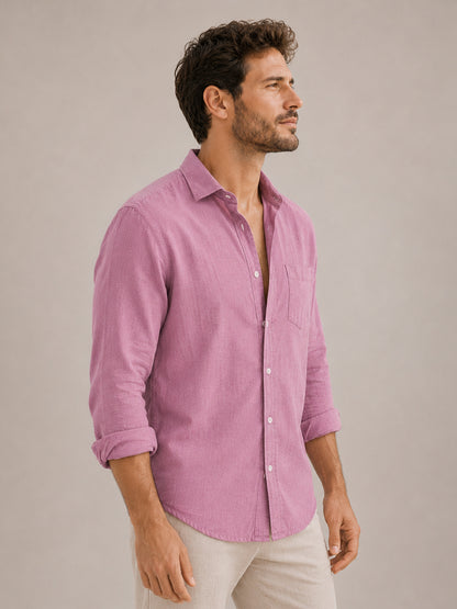 Santorini Rose Linen Shirt