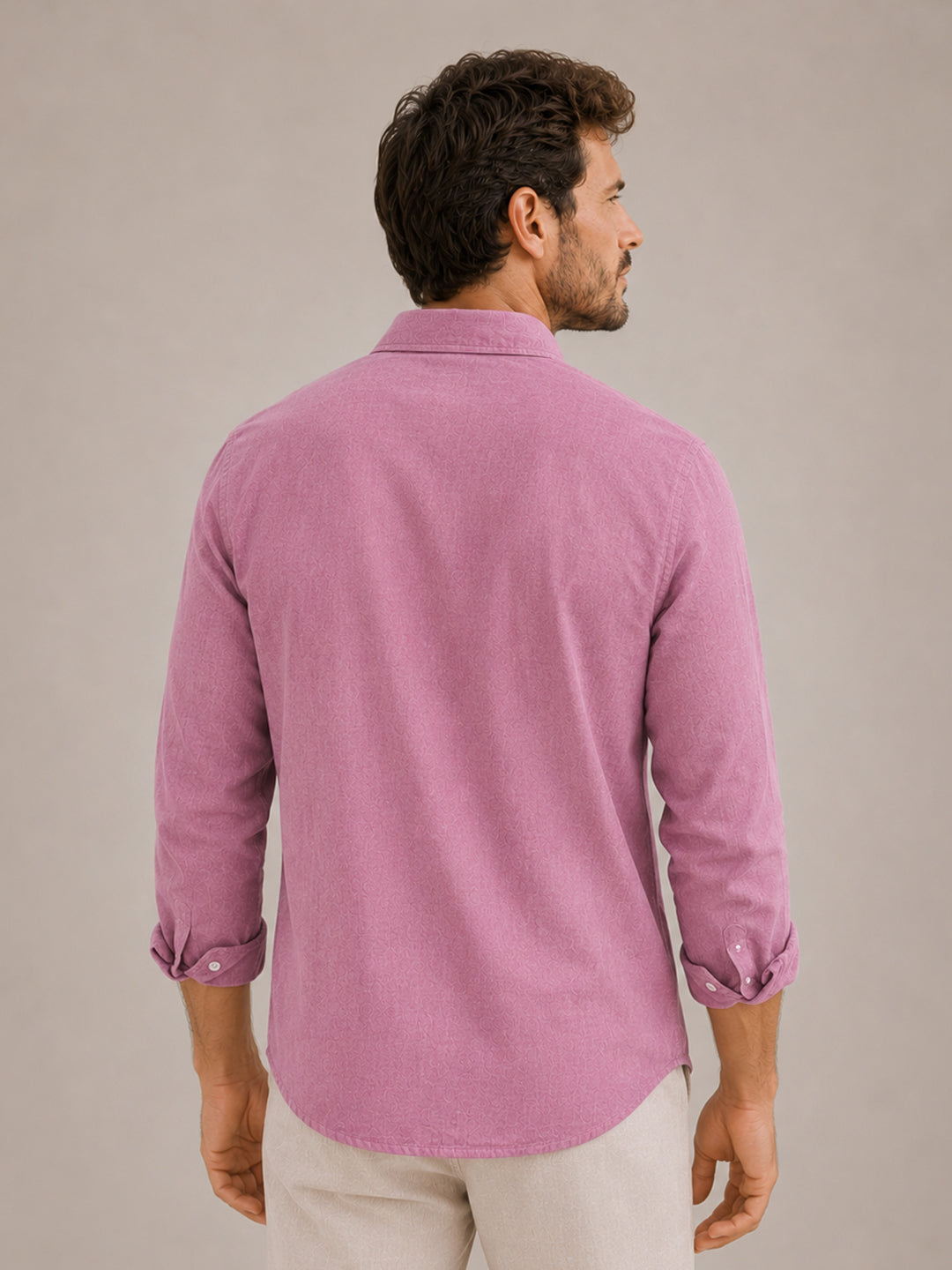 Santorini Rose Linen Shirt