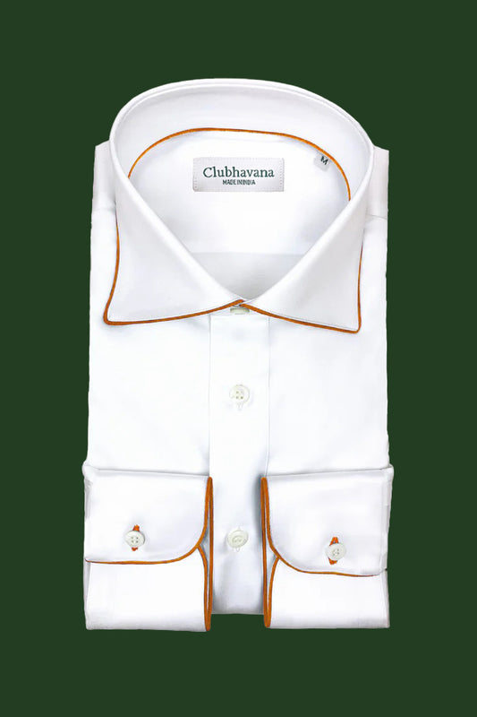 Dress Shirt With Spice Piping Detail