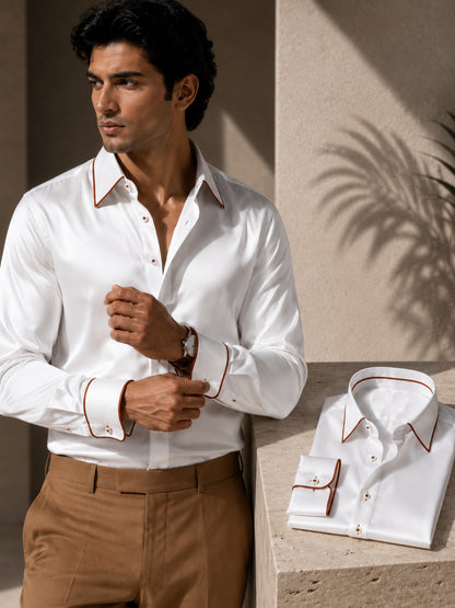 Potter's Clay Piping Premium Soft Satin Party Shirt