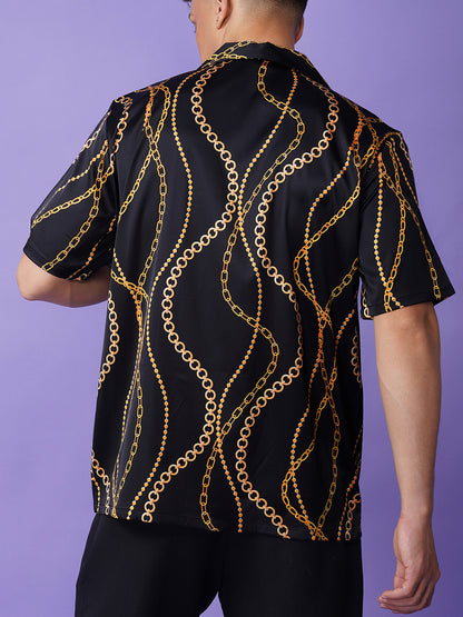 Chain Luxe - Premium Soft Satin Shirt