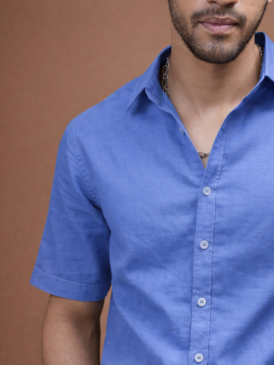 Coastal Denim Linen Shirt