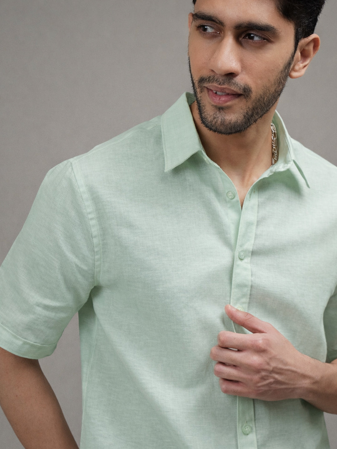 Mint Breeze Linen Shirt
