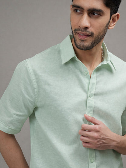 Mint Breeze Linen Shirt
