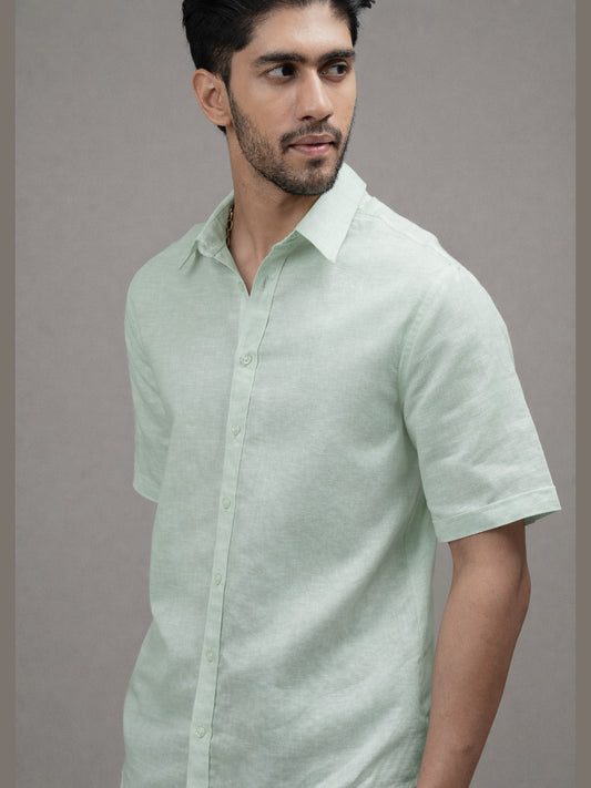 Mint Breeze Linen Shirt