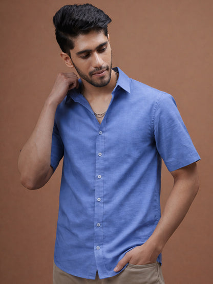 Coastal Denim Linen Shirt