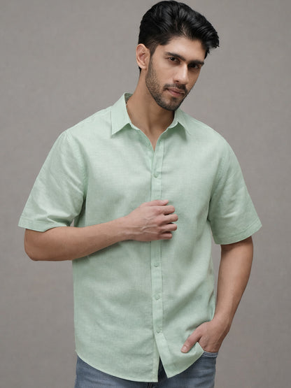 Mint Breeze Linen Shirt