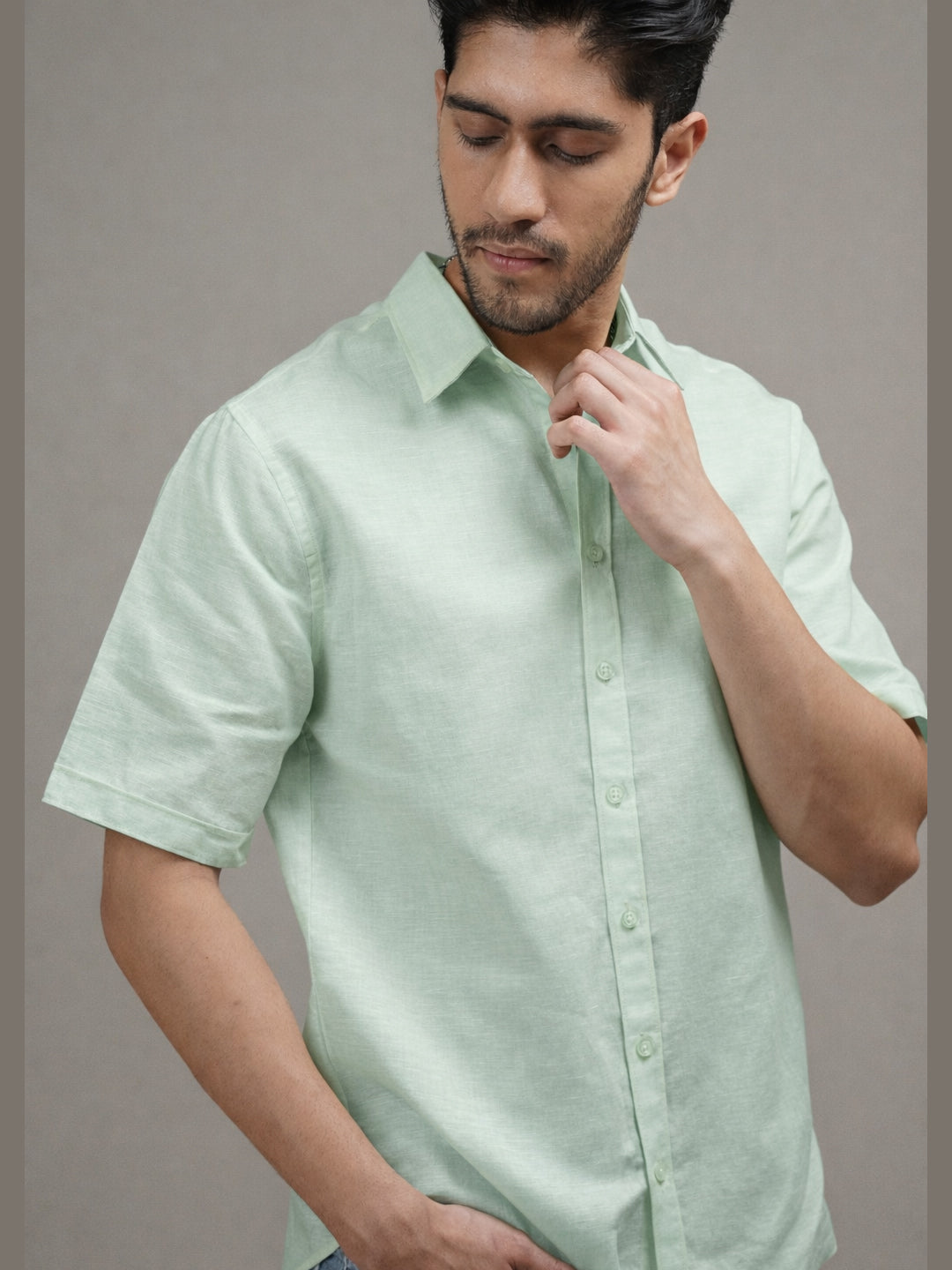 Mint Breeze Linen Shirt