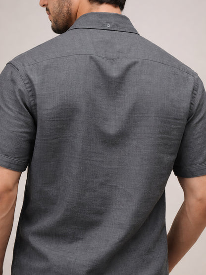 Urban Graphite Linen Shirt