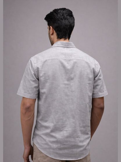 Stone Grey Linen Shirt