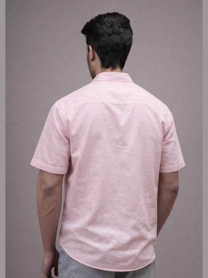 Blush Pink Linen Shirt