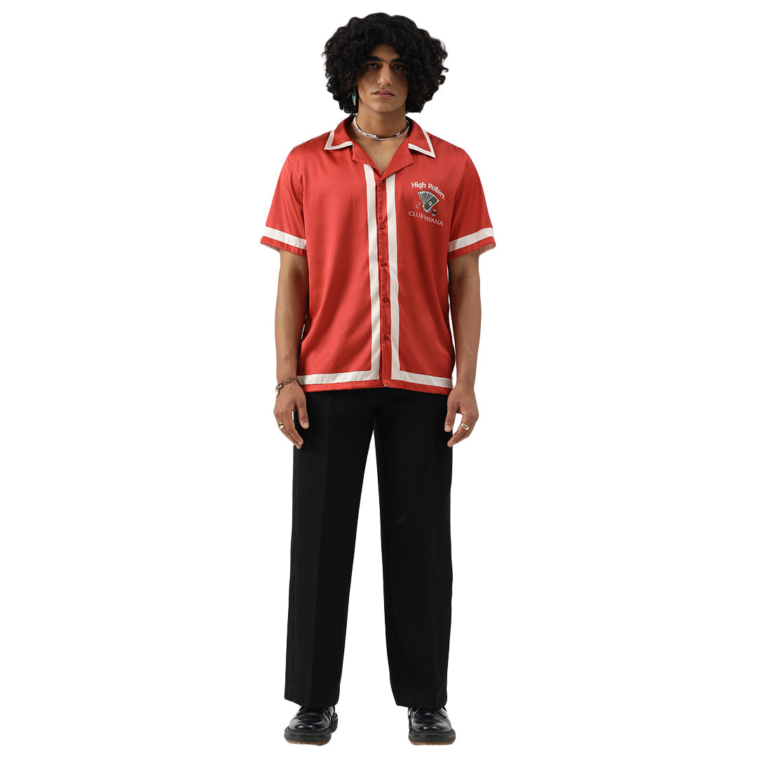 ROYAL FLUSH – Premium Soft Satin Party Shirt