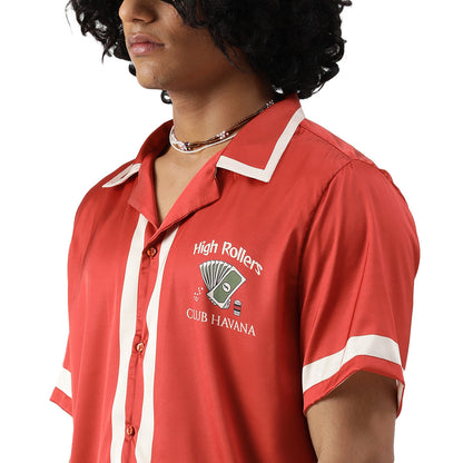 ROYAL FLUSH – Premium Soft Satin Party Shirt