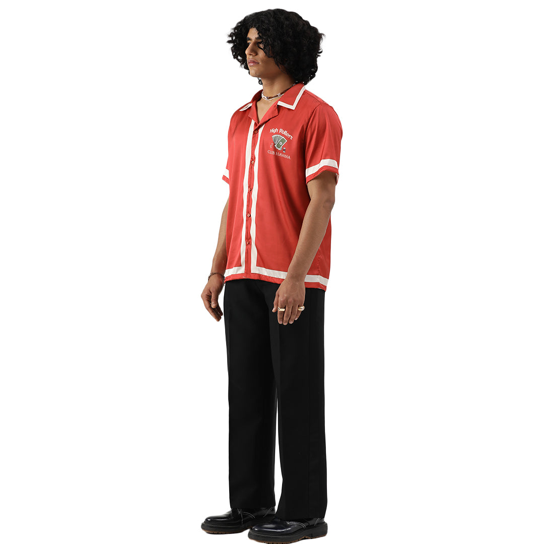 ROYAL FLUSH – Premium Soft Satin Party Shirt