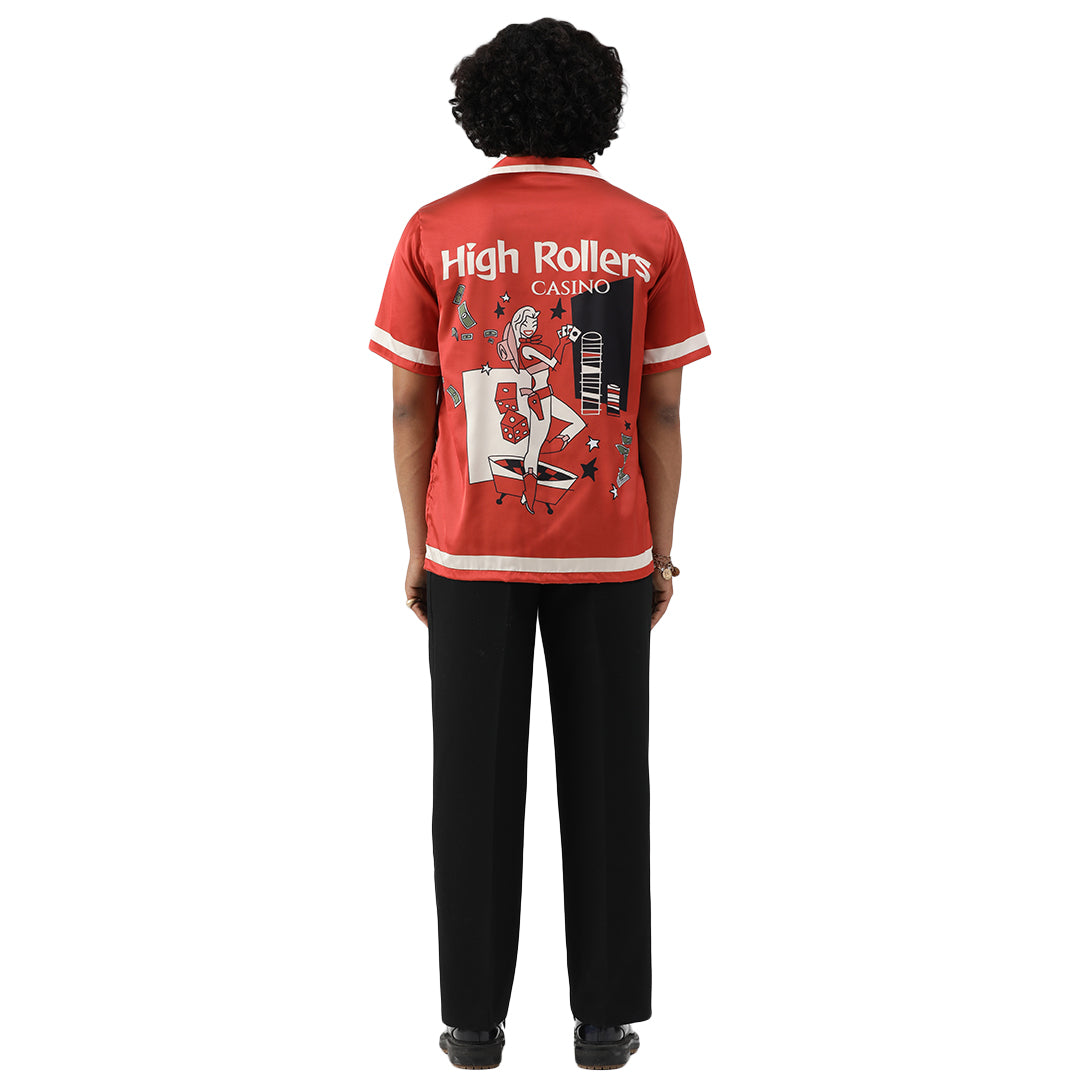 ROYAL FLUSH – Premium Soft Satin Party Shirt