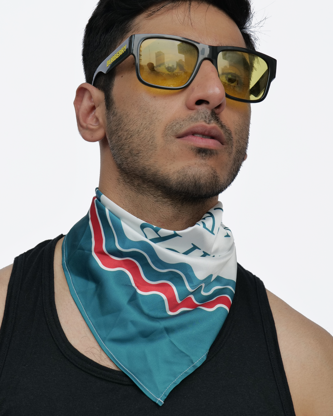 Victory Vision Neck Scarf Cum Pocket Square in Soft Satin