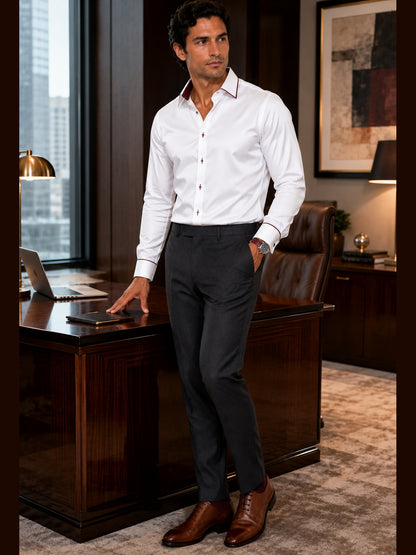 Windsor Piping Premium Soft Satin Party Shirt