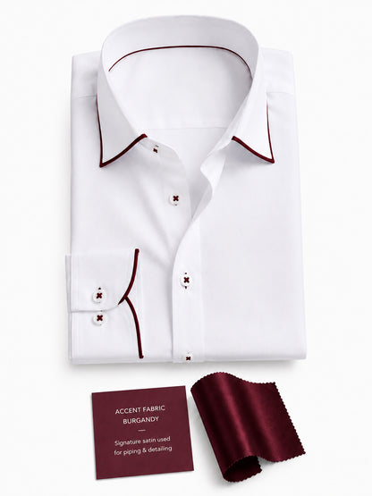 Windsor Piping Premium Soft Satin Party Shirt