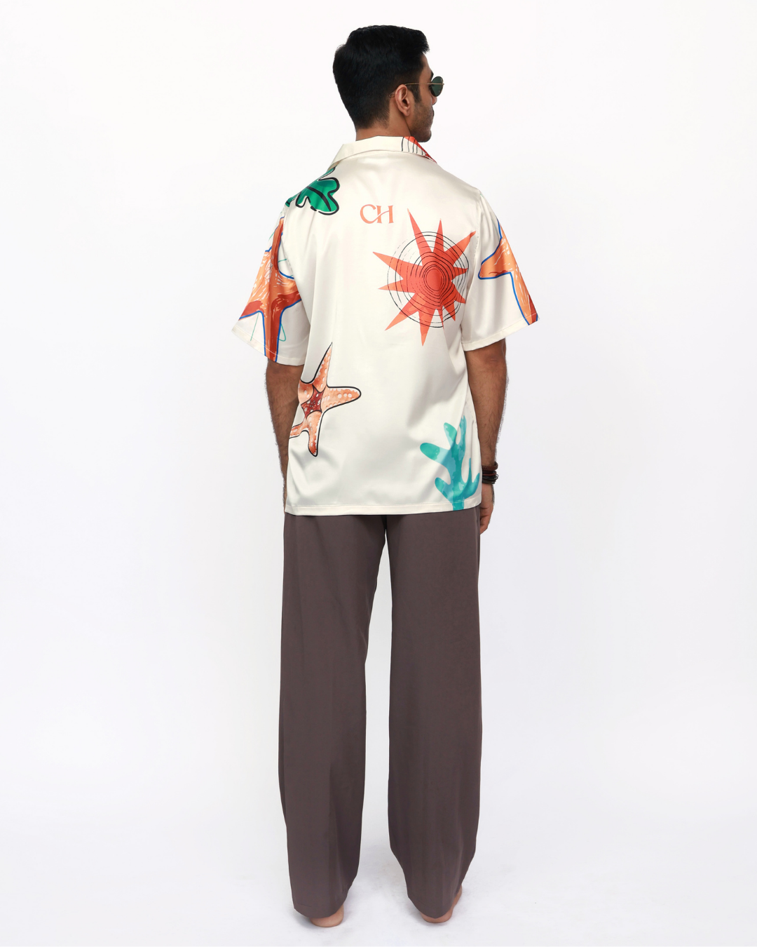Starfish Symphony – Premium Soft Satin Shirt
