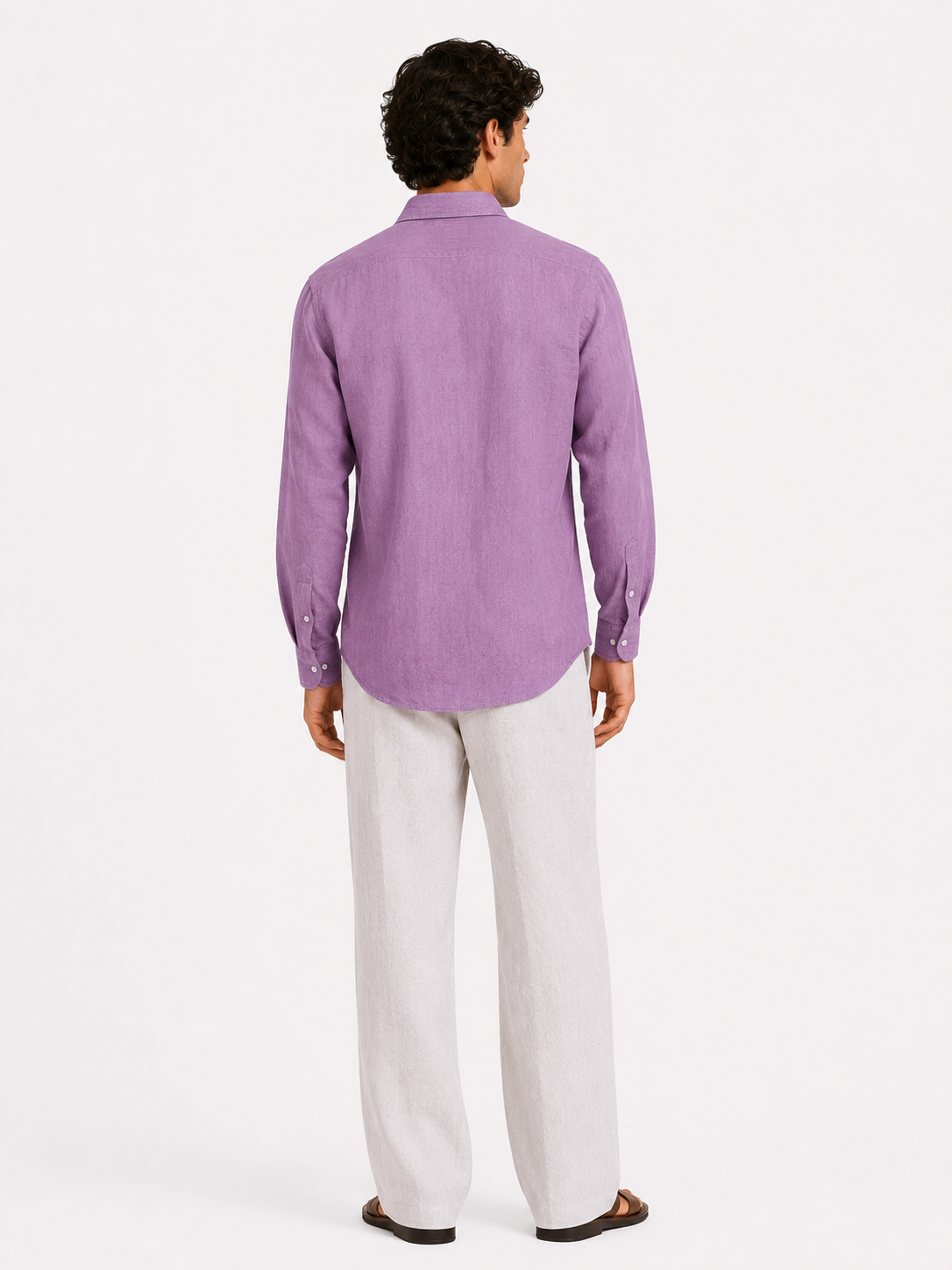 Provence Dusk Linen Shirt