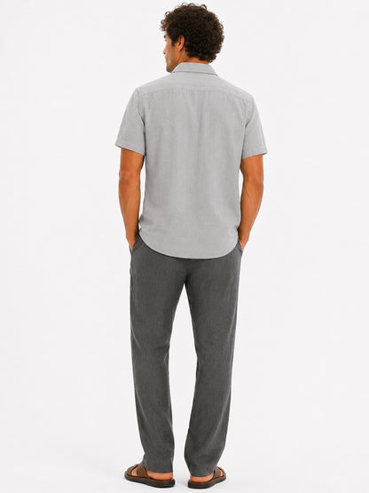 Porto Fino Mist Linen shirt