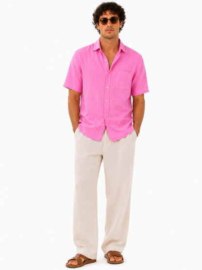 Pink Horizon Linen Shirt