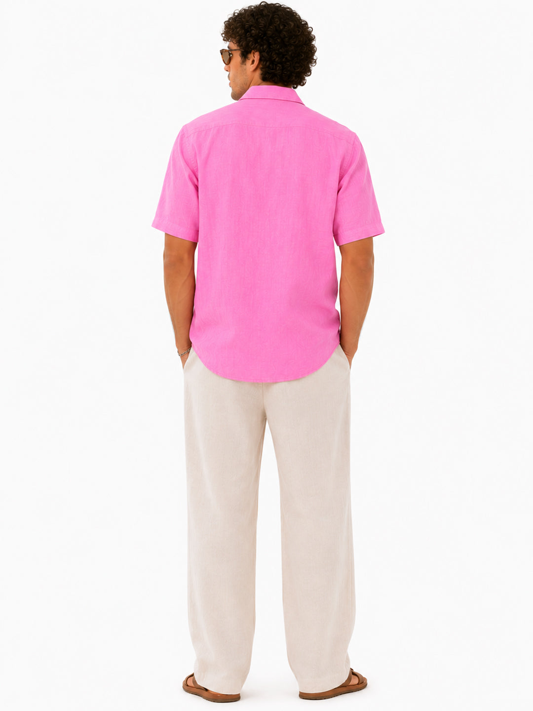Pink Horizon Linen Shirt