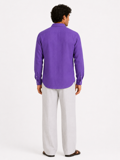 Monte Carlo Violet Linen Shirt