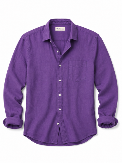 Monte Carlo Violet Linen Shirt