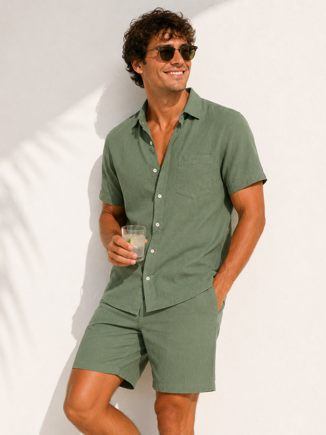 Provence Sage Linen shirt